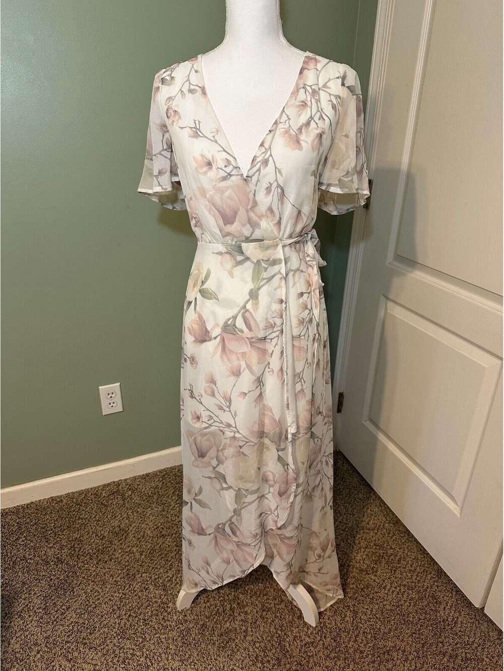 Show Me Your Mumu Floral Sophia Wrap Dress Size XS-EUC